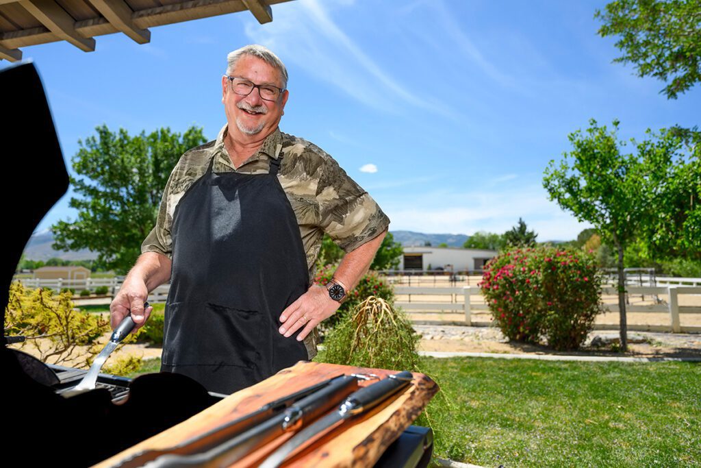 Hometown Health member portraits photographed at Reno ranch home
