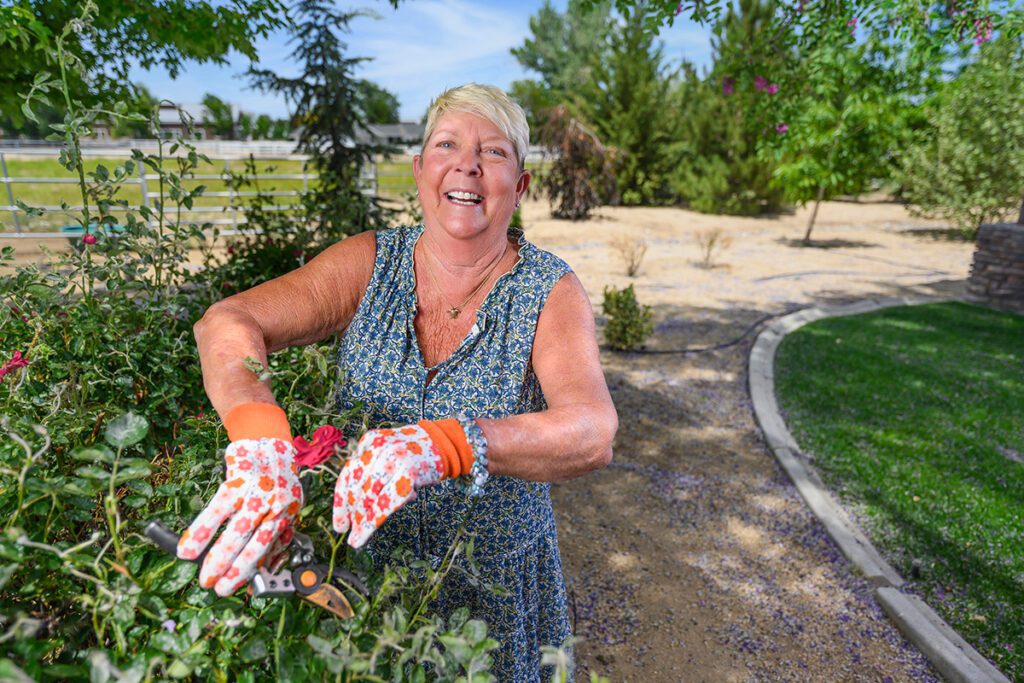 Hometown Health member portraits photographed at Reno ranch home